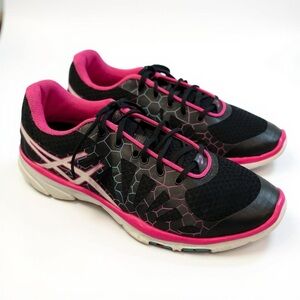 Asics Women's Gel-Harmony Shoe, TR2 S45AJ Black/Pink/Blue Running, sz 9.5